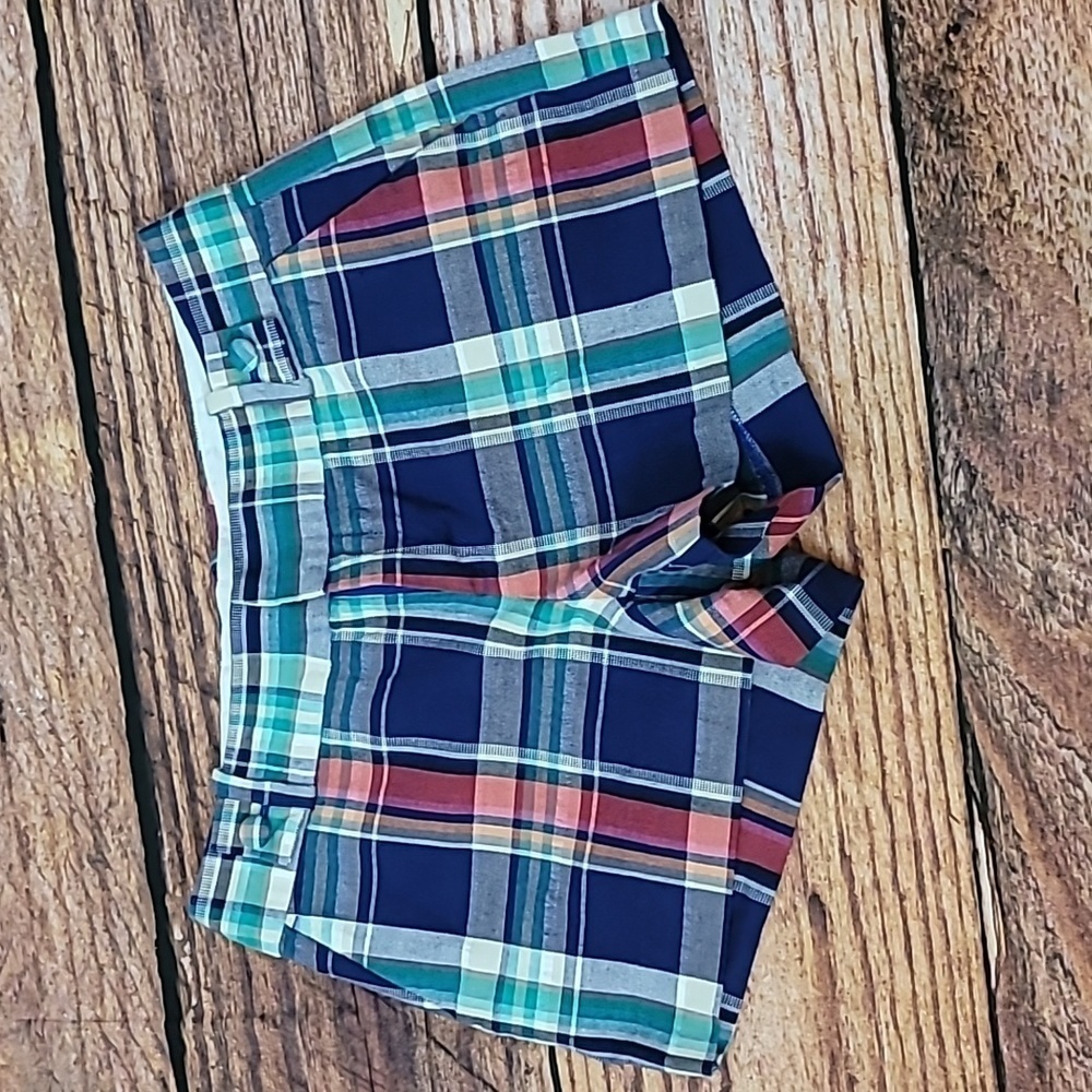 Banana Republic Ryan Fit Plaid Shorts